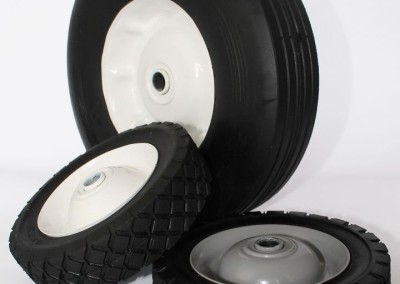 Semi-Pneumatic Wheels with Steel Centers